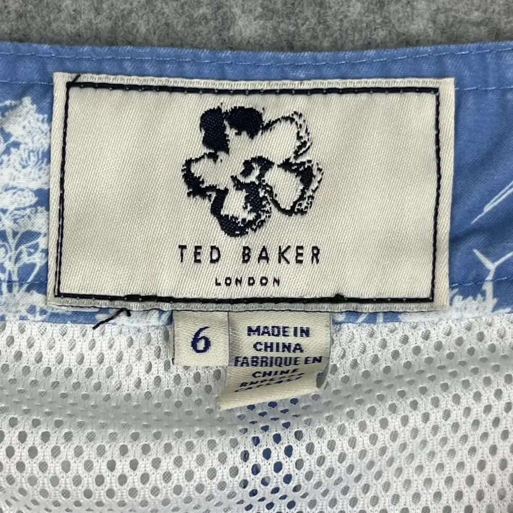 Ted Baker Holoway‎ Printed Swim Shorts Trunks Mens 6 US 2XL Blue Beach Tropical